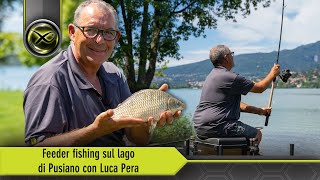 Feeder fishing sul lago di Pusiano con Luca Pera [upl. by Salokkin]