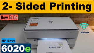 HP Envy 6020e 2  Sided Printing [upl. by Kelton]