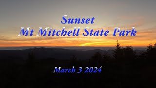 Spectacular Sunset from Mt Mitchell [upl. by Finnegan]