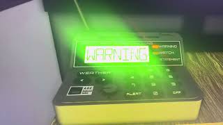 NOAA Weather Radio Tornado Warning [upl. by Esinyt751]