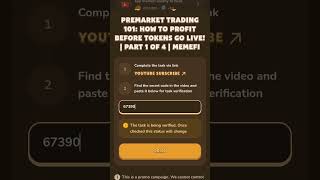 Premarket Trading 101 How to Profit Before Tokens Go Live  Part 1 of 4  MemeFi [upl. by Neila]