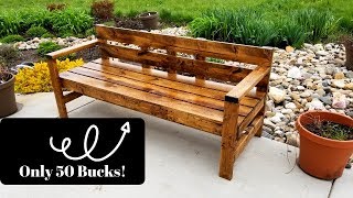 Cheap And Easy DIY Bench for Under 50 [upl. by Sitnalta]