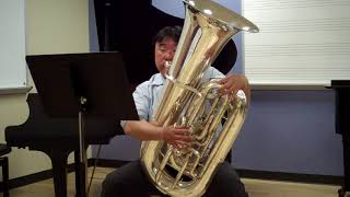 OMEA AllState Etude  Tuba Blazevich 24 [upl. by Tyne]