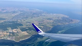 コペンハーゲン国際空港からの離陸 スカンジナビア航空 A320 ストックホルム行き [upl. by Wilmar]