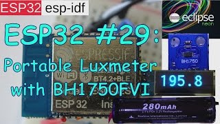 ESP32 29 portable luxmeter with BH1750FVI [upl. by Thanasi]