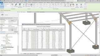 9  Revit 2019 – Structural Framing Schedule [upl. by Eniamerej]