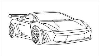 Comment dessiner une voiture de sport [upl. by Amaral]