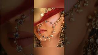 Nath nose pin indian jewelrypakistani jewelrykundan nathindian nathnathmulti nath kashee nath [upl. by Ariaec]