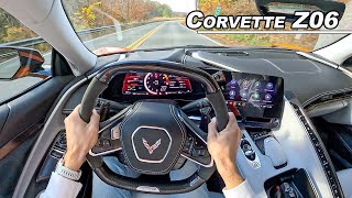 Living with the New 670hp Corvette Z06  Is the Flat Plane V8 Chevy a Supercar POV Binaural Audio [upl. by Pearl]