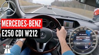 2013 Mercedes E 250 CDI W212  POV TESTDRIVE ON HIGHWAY [upl. by Ramsay41]