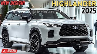 All New 2025 Toyota Highlander  Unveiling the New Design WATCH NOW [upl. by Harpp]