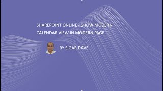 SharePoint Online  Display Modern Calendar View on the Modern Page [upl. by Eirotal931]