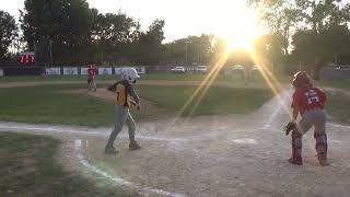 Liam Overholt Gets The Out At 1st Vs Twin Town [upl. by Attelocin]