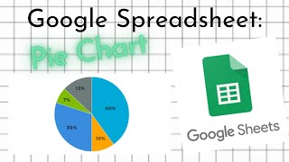 Google Spreadsheets and Data Statistics Pie Chart [upl. by Eohce]