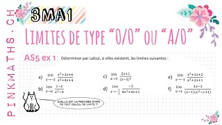 3ma1 Limites “A0” ou “00” AS5 ex 1 [upl. by Brynna]