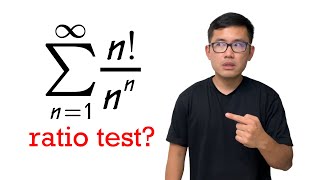 how to use the ratio test for the series of nnn [upl. by Rednirah782]