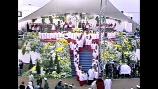 Papal Visit Germany Kevelaer 1987 [upl. by Dynah]