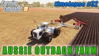 Selling cotton plowing with 20m plough  FS 19  Aussie Outback Australia Farm  Timelapse 32 [upl. by O'Donoghue235]