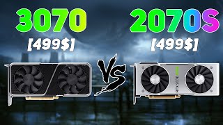 RTX 3070 vs RTX 2070 SUPER  RTX 2070 SUPER vs RTX 3070  1080P 1440P 4K Benchmarks [upl. by Mauro]