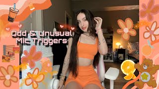 ASMR  ODD amp UNUSUAL Mic Triggers FAST amp AGGRESSIVE  hair scrunching on the mic gripping [upl. by Innavoig]