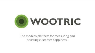 Wootric Product Overview  Modern Customer Feedback Management Software [upl. by Eesac540]