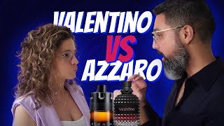 BATALLA  💥Valentino Born In Roma INTENSE VS Azzaro The Most Wanted PARFUM💥 Cual Eligió [upl. by Kempe]