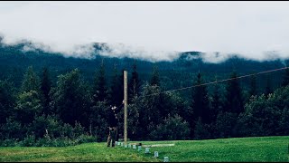 Building a wood fence with STAVREX Ground screws working in the Swedish mountains [upl. by Elrak]