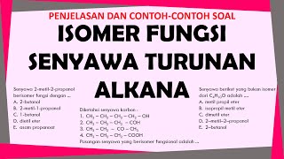 ISOMER FUNGSI SENYAWA TURUNAN ALKANA [upl. by Jojo]