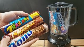 COLOQUEI TODOS OS BISCOITOS  BOLACHAS NO LIQUIDIFICADOR [upl. by Fahy]