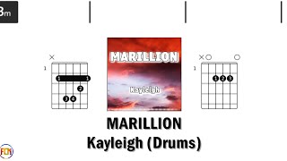 MARILLION Kayleigh DRUMS FCN GUITAR CHORDS amp LYRICS [upl. by Piero632]