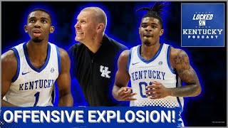 Kentucky basketball vs Kentucky Wesleyan recap An offensive EXPLOSION for Mark Pope and the Cats [upl. by Alyakim133]