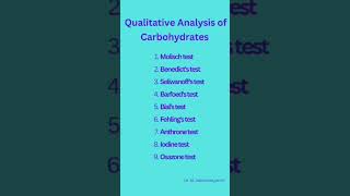 Qualitative analysis of carbohydrates [upl. by Monie]