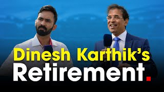 Harsha Bhogle on Dinesh Karthik’s retirement [upl. by Ahsirkal328]