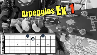 Arpeggios guitar at your fingertips 1 How to play arpeggios for beginners arpeggios sweeppicking [upl. by Ettegroeg261]