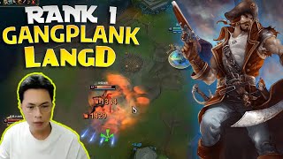 🔴 LangD Gangplank vs Galio  LangD Rank 1 Gangplank Guide [upl. by Yditsahc795]