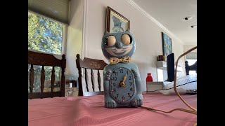 Vintage kit cat clock restoration [upl. by Linnie398]