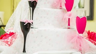 How To  DIY Decorative Champagne Flutes – Hallmark Channel [upl. by Droc]