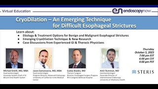 CryoDilation  An Emerging Technique for Difficult Esophageal Strictures with truFreeze® Cryotherapy [upl. by Etnoek683]