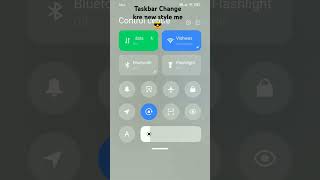 Redmi mobile me menubar change kre use new control centrenewtrending viral reel shorts youtube [upl. by Chaffin]