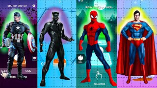 Telis Hop EDM Rush  Capitan America 🆚 Black Panther 🆚 Spiderman 🆚 Superman [upl. by Yarahs948]