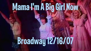 Hairspray Mama Im A Big Girl Now Broadway 121607 [upl. by Ikcir]