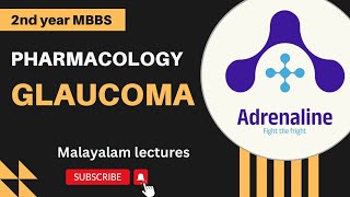 GLAUCOMA PHARMACOLOGY SECONDYEARMBBS  MBBSMALAYALAM [upl. by Jovitah589]