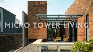 Tropical House Design with CoLiving Concept in a Micro Tower [upl. by Herc]