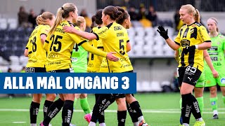 Svenska Cupen dam  Alla målen från omgång 3 [upl. by Mcarthur147]