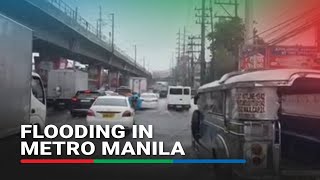 Heavy rains cause flooding in Metro Manila  ABSCBN News [upl. by Afrikah]