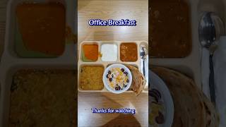 Whats in my office thali office ka unlimited food jaikalkamaa food trending foodie shorts [upl. by Ydnyc243]