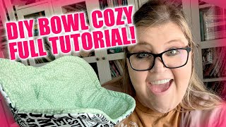 DIY Bowl Cozy  FULL easy TUTORIAL 😲 [upl. by Eednam]