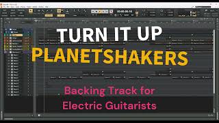 Turn It Up  Backing Track for Electric Guitarists [upl. by Korry]