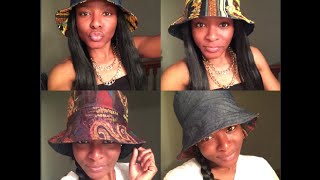 An EASY DIY Reversible Bucket Hat Tutorial [upl. by Aihsekan]