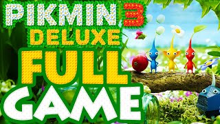 Pikmin 3 Deluxe  Longplay Full Game Walkthrough No Commentary Gameplay English Nintendo Switch [upl. by Guod930]